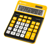 Калькулятор настольный Eleven CDC-120-BK/OR, 12 разрядов, двойное питание, 155*206*38мм, черный/оранжевый 365649