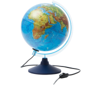 Глобус физико-политический Globen, 25см, с подсветкой на круглой подставке 281830