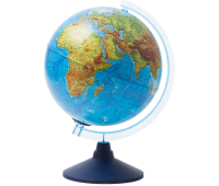 Глобус физико-политический Globen, 25см, с подсветкой от батареек на круглой подставке 281831