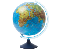 Глобус физико-политический Globen, 32см, с подсветкой от батареек на круглой подставке 281833