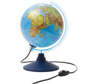 Глобус физический Globen, 21см, с подсветкой на круглой подставке 281837