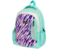 Рюкзак Berlingo Boom "Animal pattern mint" 38,5*29*12см, 2 отделения, 3 кармана, анатомическая ЭВА спинка 336370