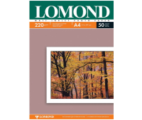 Фотобумага А4 для стр. принтеров Lomond, 220г/м2 (50л) матовая двусторонняя 156830