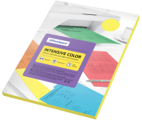 Бумага цветная OfficeSpace "Intensive Color", А4, 80г/м2, 100л., (желтый) 315724