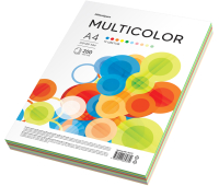 Бумага цветная OfficeSpace "Multicolor", А4, 80г/м2, 200л., (10 цветов) 315734