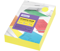 Бумага цветная OfficeSpace "Intensive Color", А4, 80г/м2, 500л., (желтый) 361617