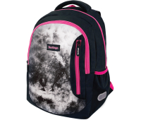 Рюкзак Berlingo Boom "Black-pink style" 38,5*29*12см, 2 отделения, 3 кармана, анатомическая ЭВА спинка 336372
