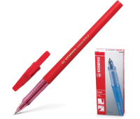 Ручка шариковая красная, толщина письма 0,3 мм, Stabilo Liner 808/40