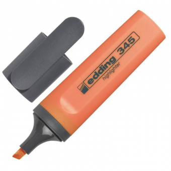 Текстовыделитель Edding Е-345 оранжевый, скошенный наконечник 2-5 мм,  43830