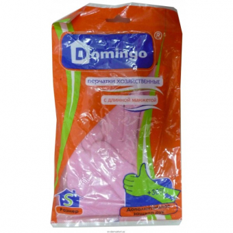 Перчатки хозяйственные резиновые DOMINGO(Доминго), размер S