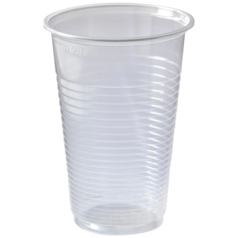 Одноразовые стаканы 0,2 л, 100 штук в упак., прозр., хол./гор. 246537