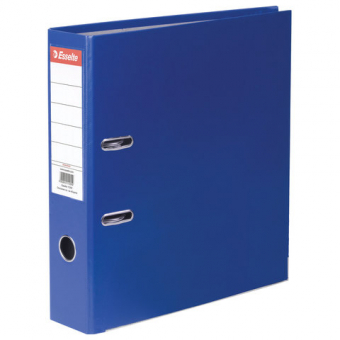 Папка-регистратор ESSELTE Economy, с покрытием из ПВХ, 75 мм, синяя, 11255P 224475