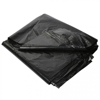 Мешки  для мусора 180 л, 50 штук в упаковке, 55 мкм, черные