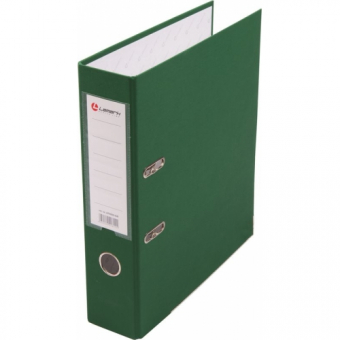 Папка-регистратор 80 мм с арочным механизмом, обложка ПВХ, зелёная LAMARK AF0600-GN1
