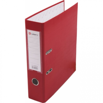 Папка-регистратор 80 мм с арочным механизмом, обложка ПВХ, красная LAMARK AF0600-RD