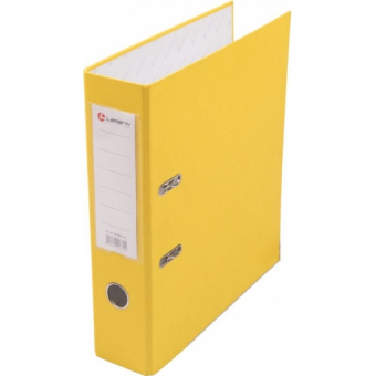 Папка-регистратор 80 мм с арочным механизмом, обложка ПВХ, жёлтая LAMARK AF0600-YL