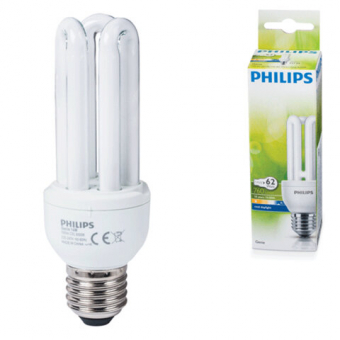 Лампа энергосберегающая 14(75)Вт Е27PHILIPS, ,днев(бел)свет, 801074, 450755