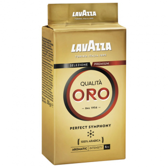 Кофе молотый LAVAZZA "Oro" 250 г, натуральный, арабика 100%, вакуумная упаковка (620170)