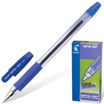 Ручка шариковая PILOT BPS-GP-ЕF, с рез.упором, чернила на масл.осн. 0,25мм, синяя 141459 / 028653