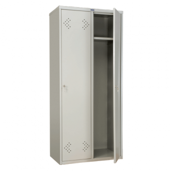 Шкаф  для одежды ПРАКТИК "LS-21-80", 2 отделения, (в1830*ш813*г500мм;40кг),разборный, металл 290473