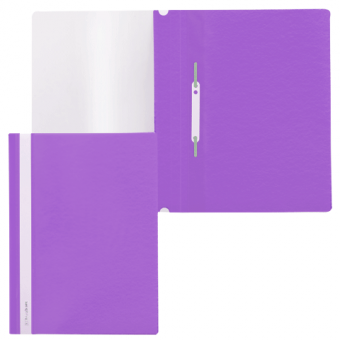 Скоросшиватель пластиковый фиолетовый BRAUBERG 220388
