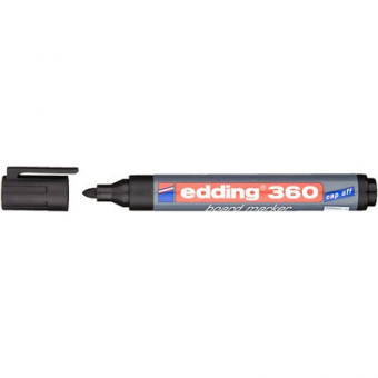 Маркер для досок черный, круглый наконечник 1,5-3 мм Edding E-360 31829