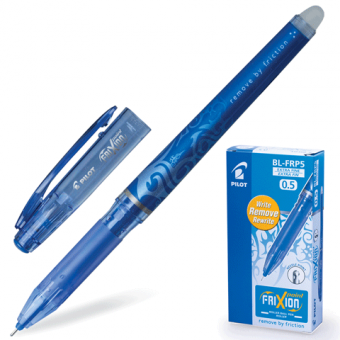 Ручка Пиши-стирай гелевая PILOT BL-FRP-5 "Frixion Point", толщина письма 0,25мм, синяя 141590