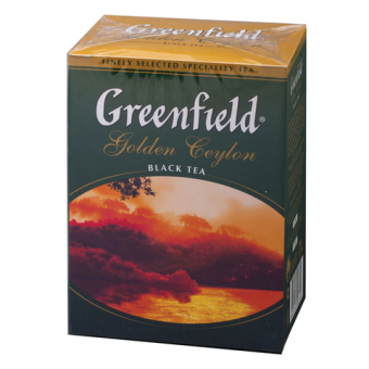 Чай GREENFIELD "Golden Ceylon ОРА" черный листовой 100г, 0351 620222/159076