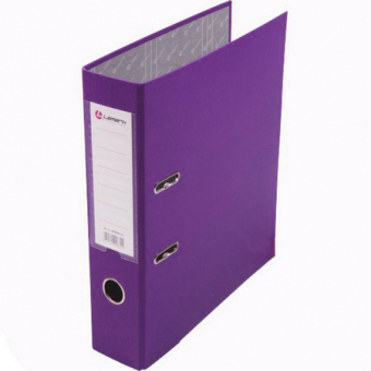 Папка-регистратор 80 мм с арочным механизмом, обложка ПВХ, фиолетовый LAMARK AF0600-VL