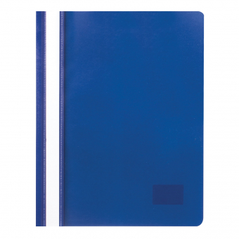 Скоросшиватель пластиковый STAFF эконом, синий, 0,12мм 225730