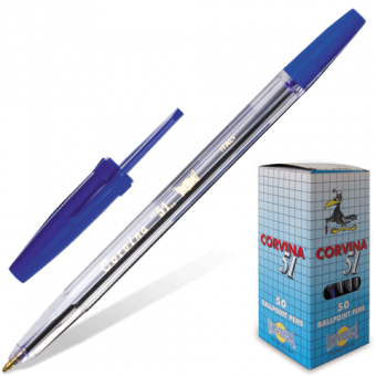 Ручка шариковая CORVINA 51 синяя 140300