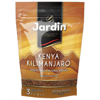 Кофе растворимый JARDIN "Kenya Kilimanjaro" (Кения Килиманджаро), сублим., 150г, мягкая упак, ш/к10187 620399