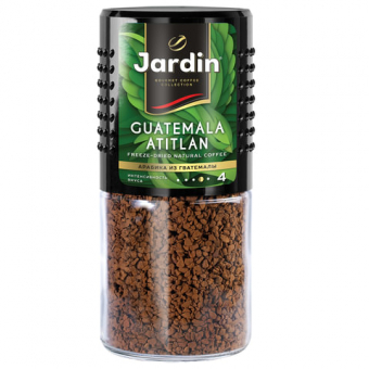 Кофе растворимый JARDIN (Жардин) "Guatemala Atitlan", сублимированный, 95г, стеклянная банка, ш/к06296 835160/621120/260734
