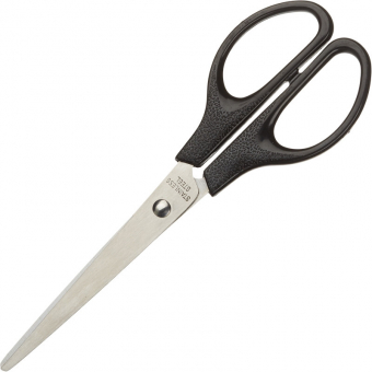 Ножницы Attache 180 мм с пластиковыми симметричными ручками черного цвета, 262864