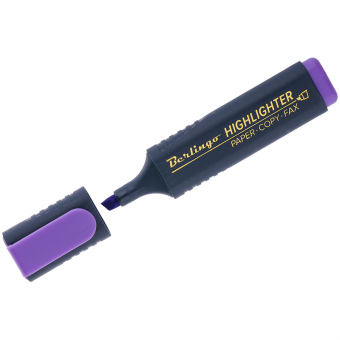 Текстовыделитель Berlingo фиолетовый, скошенный наконечник 1-5мм T7014 241045