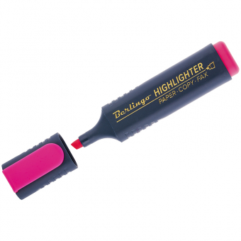 Текстовыделитель Berlingo розовый, скошенный наконечник 1-5мм T7019 241050