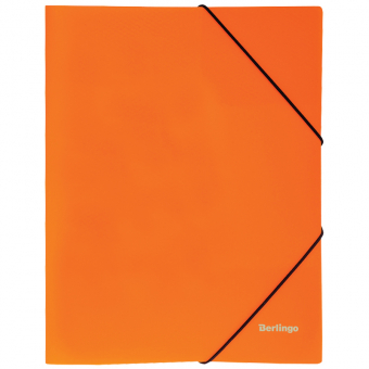 Папка на резинке Berlingo "Neon" А4, 500мкм, неоновая оранжевая 239882