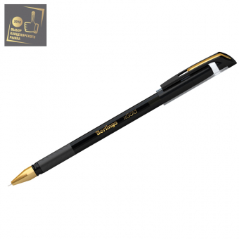 Ручка шариковая Berlingo "xGold" черная, 0,7мм, игольчатый стержень, грип CBp_07501 243018