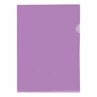 Папка-уголок OfficeSpace, А4, 150мкм, прозрачная фиолетовая Fmu15-6_872, 254240