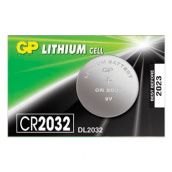 Батарейка GP Lithium, CR2032, литиевая, 1 шт., в блистере (отрывной блок), CR2032-7CR5, 454101