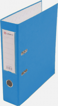 Папка-регистратор 50 мм с арочным механизмом, обложка ПВХ, голубой LAMARK AF0601-LB