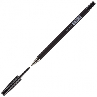 Ручка шариковая неавтоматическая Attache Style черная (толщина линии 0.5 мм) 148056
