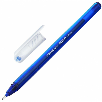 Ручка шариковая Pensan Buro синяя (толщина линии 0.8 мм), 1239331