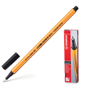 Ручка Stabilo 88/46 капилярная чёрная, 141580