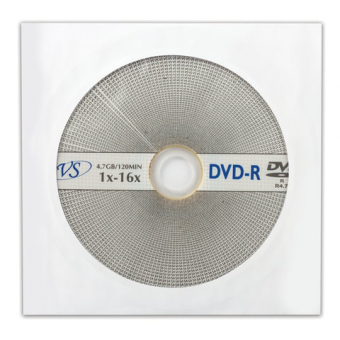 Диск DVD-R VS, 4,7 Gb, 16x, бумажный конверт, 511555
