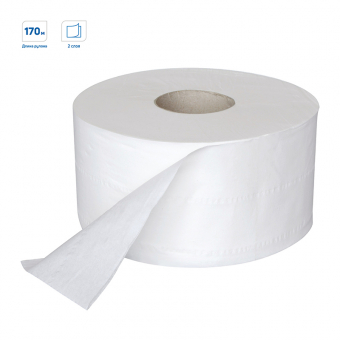 Бумага туалетная OfficeClean Professional(T2), 2-слойная, 170м/рул, белая, 244819