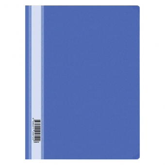 Папка-скоросшиватель пластик. OfficeSpace, А4, 120мкм, синяя с прозр. верхом, 11689/ 240676