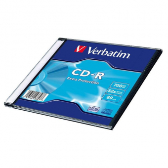 Диск CD-R Verbatim 700Mb  52x Слим 43415