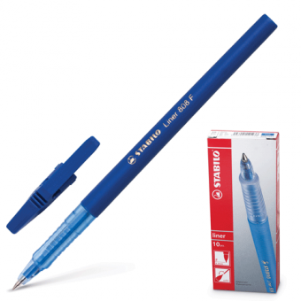 Ручка шариковая синяя, толщина письма 0,3 мм, Stabilo Liner 808/41 141567
