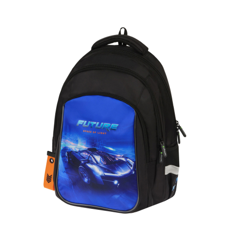 Рюкзак Berlingo Comfort "Speed of light" 38*27*18см, 3 отделения, 3 кармана, эргономичная спинка 351752